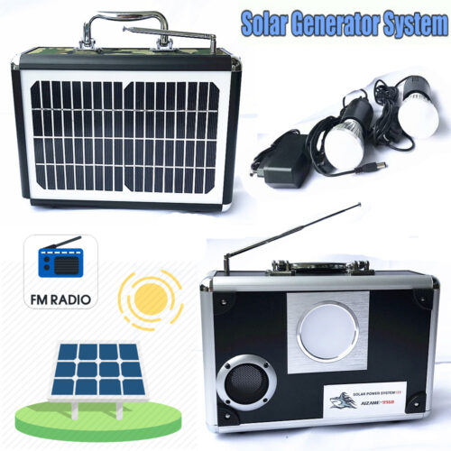 Solarni Sistem Prenosivi Led Rasveta+FM-USB-SD- Zvucnik NOVO
