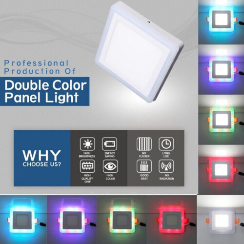 Led RGB Panel 18+6W Kvadratni Nadgradni