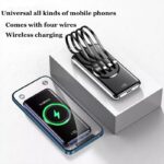 Bežični Punjač - Power Bank Sa 4 Kabla