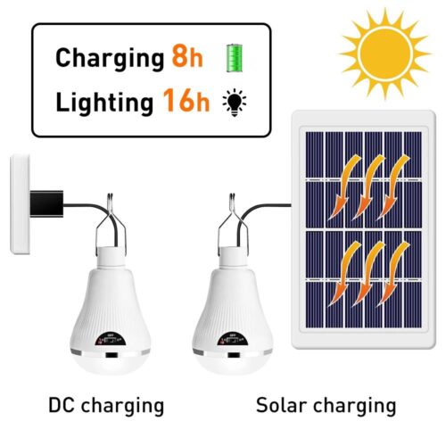 Solarna LED Sijalica + Punjač Telefona