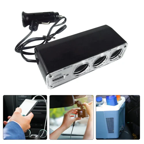 Auto Punjač Sa Tri Smernice