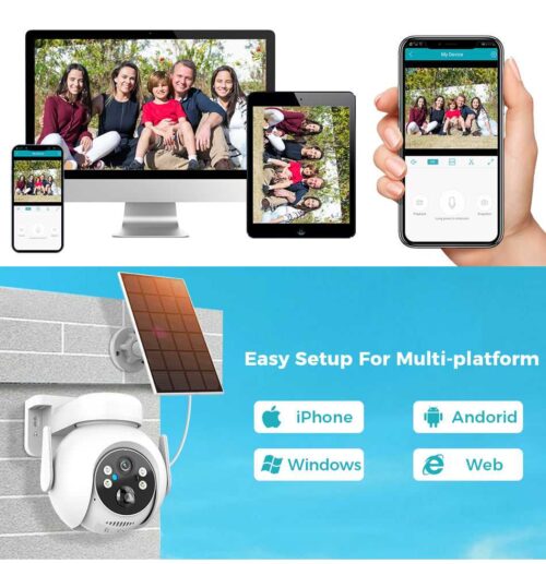 Solarna WIFI Kamera Za Video Nadzor 4MP