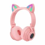 Svetleće Bluetooth Slušalice Sa Mačjim Ušima
