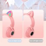 Svetleće Bluetooth Slušalice Sa Mačjim Ušima