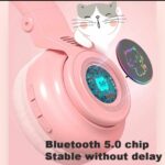 Svetleće Bluetooth Slušalice Sa Mačjim Ušima