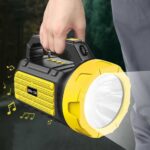 Solarna Ručna Baterijska Lampa Sa Bluetooth Zvučnikom