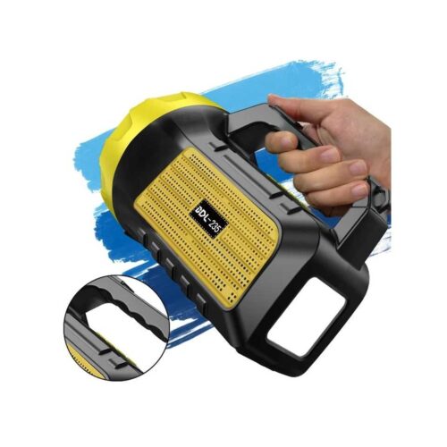 Solarna Ručna Baterijska Lampa Sa Bluetooth Zvučnikom