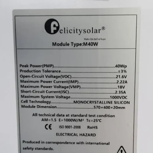 Solarni Panel Monokristalni 40W
