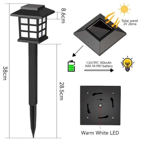 Solarna Dekorativna Lampa Za Dvorište